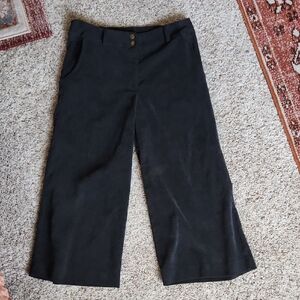 Wide Leg Black Pants for Women